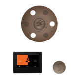 ThermaSol WSTP7R Wellness Steam Package - Serenity Advanced Round Rainhead + ThermaTouch2 7" Black Trim Control + SteamVection Round Steam Head