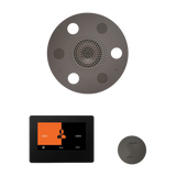 ThermaSol WSTP7R Wellness Steam Package - Serenity Advanced Round Rainhead + ThermaTouch2 7" Black Trim Control + SteamVection Round Steam Head