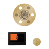 ThermaSol WSTP7R Wellness Steam Package - Serenity Advanced Round Rainhead + ThermaTouch2 7" Black Trim Control + SteamVection Round Steam Head