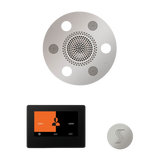 ThermaSol WSTP7R Wellness Steam Package - Serenity Advanced Round Rainhead + ThermaTouch2 7" Black Trim Control + SteamVection Round Steam Head