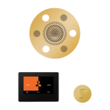 ThermaSol WSTP7R Wellness Steam Package - Serenity Advanced Round Rainhead + ThermaTouch2 7" Black Trim Control + SteamVection Round Steam Head