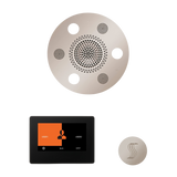 ThermaSol WSTP7R Wellness Steam Package - Serenity Advanced Round Rainhead + ThermaTouch2 7" Black Trim Control + SteamVection Round Steam Head