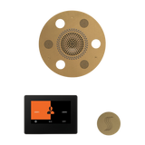 ThermaSol WSTP7R Wellness Steam Package - Serenity Advanced Round Rainhead + ThermaTouch2 7" Black Trim Control + SteamVection Round Steam Head