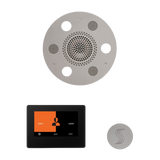 ThermaSol WSTP7R Wellness Steam Package - Serenity Advanced Round Rainhead + ThermaTouch2 7" Black Trim Control + SteamVection Round Steam Head